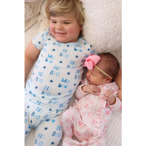 Ruffle Zipper Footie | Little Sis