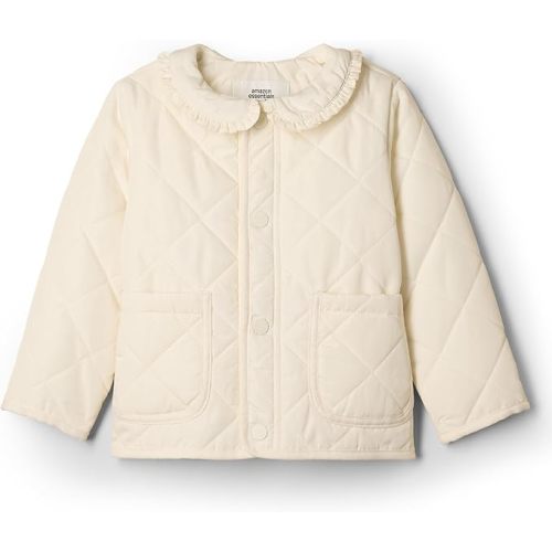 Amazon Essentials x Sofia Grainge Toddlers and Baby Girls' Midweight Field Jacket with Ruffle