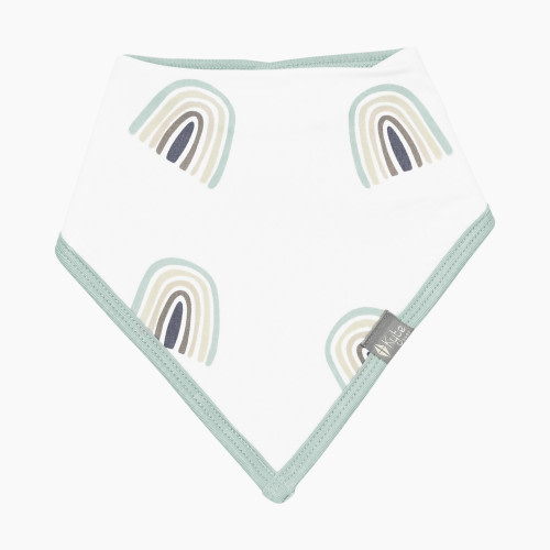 Kyte Baby Printed Bib - Sage Rainbow, One Size