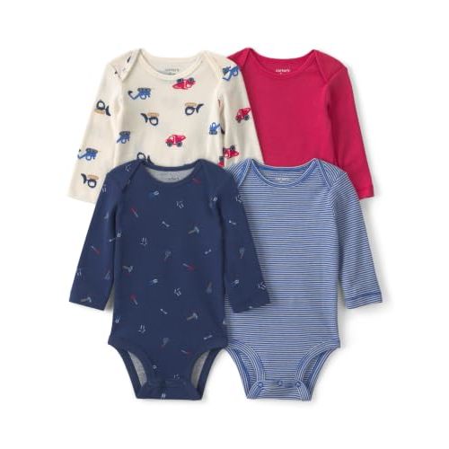 Carter's Baby Boys' 4-pack Long Sleeve Bodysuits