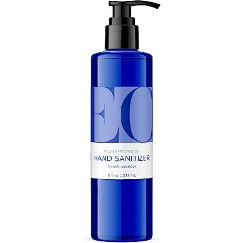 EO Hand Sanitizer Gel, 8 Ounce (Pack of 1), Lavender, Organic Plant-Based, Botanical Extracts
