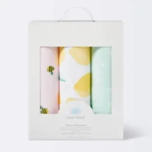 Experience Seamless Comfort with Cheap Cloud Island Store's Muslin Swaddle Blanket Honeybee 3pk - Cloud Island™ Pink/Yellow United States.