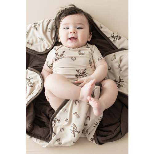 Baby Blanket in Classic Cowboy 1.0