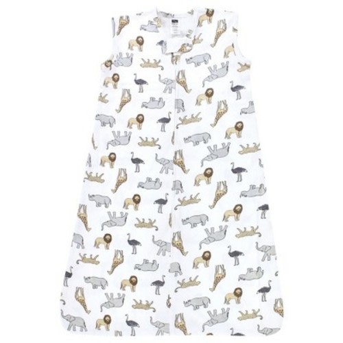 Hudson Baby Cotton Sleeveless Wearable Sleeping Bag, Sack, Blanket, Modern Safari, 12-18 Months