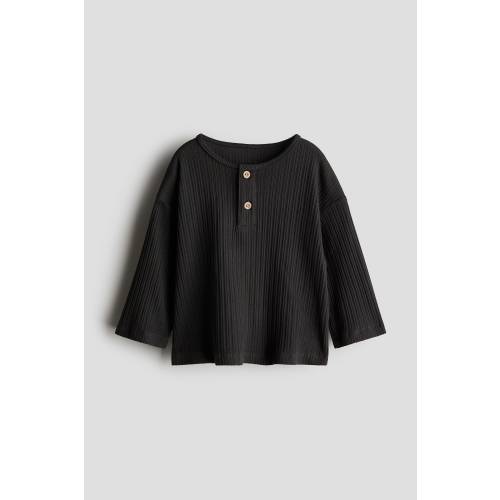 RIBBED HENLEY SHIRT