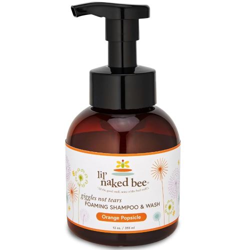 The Naked Bee Orange Popsicle Giggles Not Tears Foaming Shampoo & Wash 12 oz.
