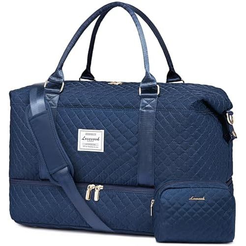 LOVEVOOK Travel Duffle Bag,Weekender Bags for Women with Shoe Compartment,Carry on Overnight Bag with Toiletry Bag,Gym Duffel Bag with Wet Pocket, Hospital Bags for Labor and Delivery