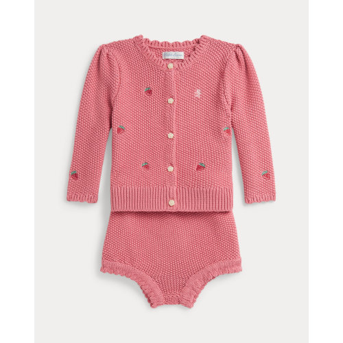 Strawberry Cotton Cardigan & Short for Baby Girls | Ralph Lauren