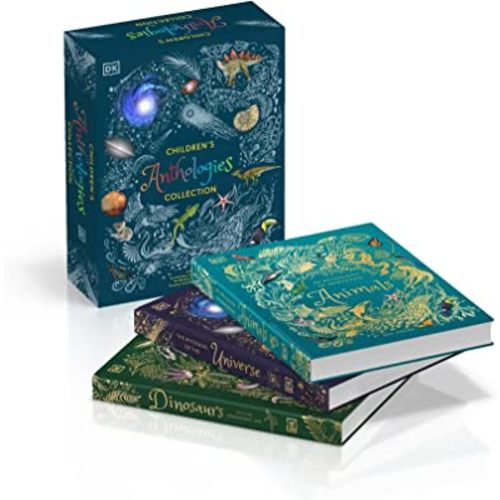 DK Children's Anthologies 3-Book Box Set: Dinosaurs and Prehistoric Life, An Anthology of Intriguing Animals and The Mysteries of the Universe