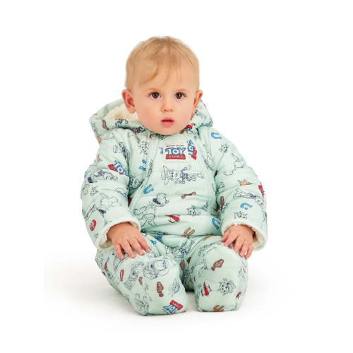 Character Baby Hooded Puffer Pram Suit, Sizes 0-9 Months