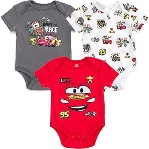 Disney Baby 3-Pack Bodysuits Newborn to Infant