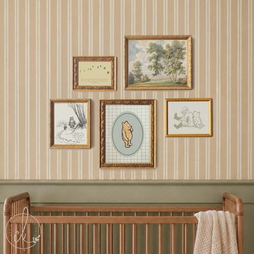 Winnie the Pooh Wall Decor Set | Vintage Nursery Gallery Wall Art | Framed Storybook Prints | G26