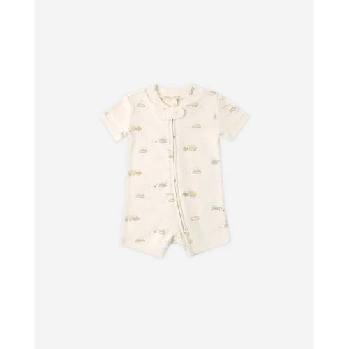 Zip Short Sleeve Sleeper Dinosaur
