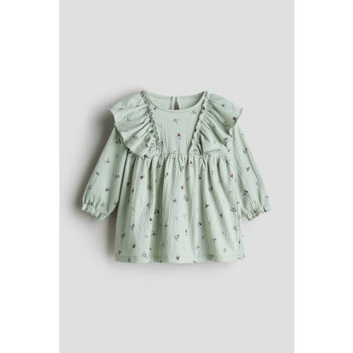 CRINKLED COTTON DRESS