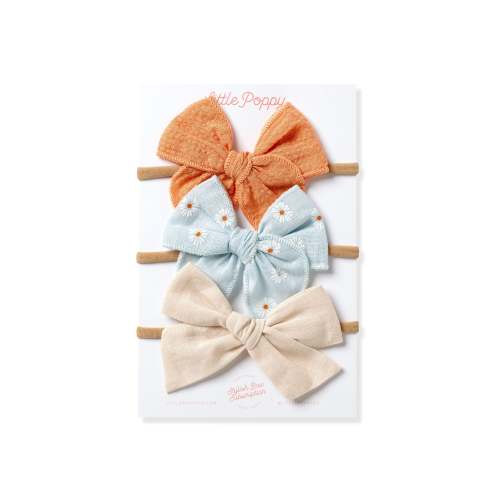 The Daisy Headband Bow Set – Little Poppy Co.