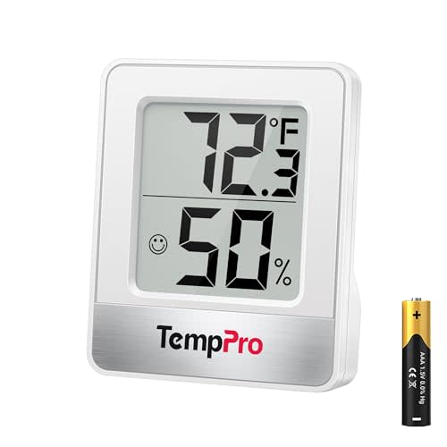 TempPro TP49 Digital Hygrometer Indoor Thermometer Humidity Meter Room Thermometer with Temperature and Humidity Monitor Mini Hygrometer Outdoor Thermometer (Previously ThermoPro)