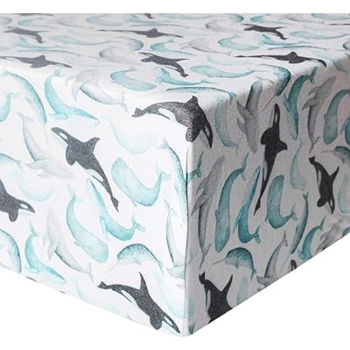 Premium Fitted Knit Crib Sheet/Toddler Sheet Kai by Copper Pearl