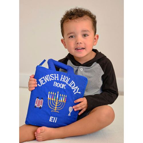 Personalized Jewish Holiday Book Cloth Interactive Kids Toddler Quiet Busy Book Hebrew Gift by Pockets of Learning