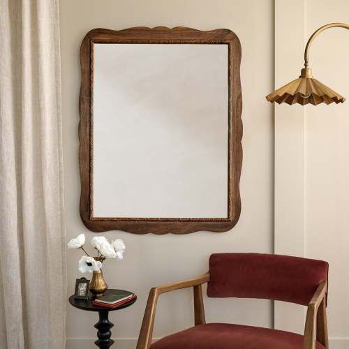 Caroline Carved Wood Mirror