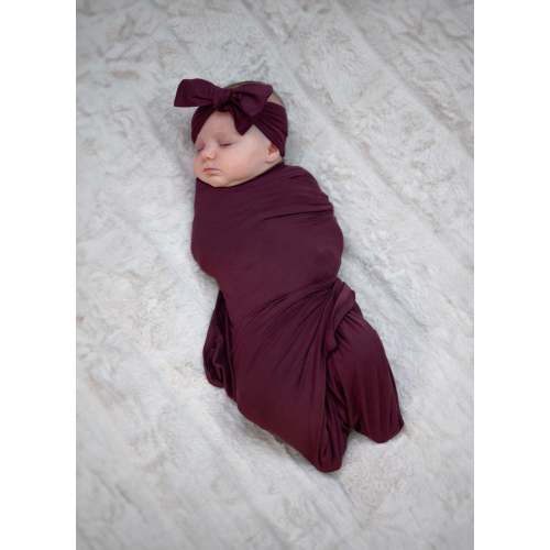 Baby Swaddle Set: Plum – Lila
