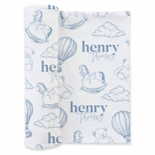 Caden Lane - Personalized Swaddle Blanket - Briggs Thomas
