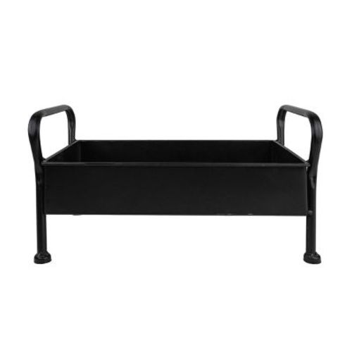 Footed Caddy Black Metal - Foreside Home & Garden