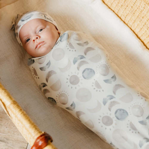 Knit Swaddle Blanket - Eclipse