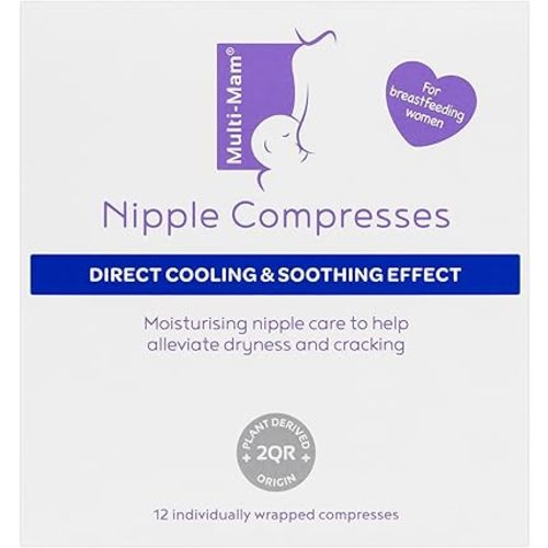 MULTI-MAM - Nipple Compresses | Direct Cooling | For Breastfeeding Women | 12 Compresses