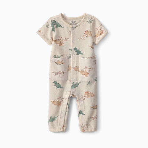 Carter's Jumpsuit - Cream Dinosaur, 3M