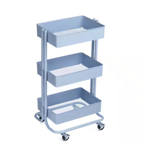 Lexington 3-Tier Rolling Cart by Simply Tidy®, Color: Matte Blush | Michaels
