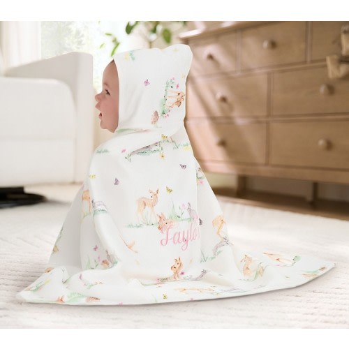 AERIN Woodland Baby Hooded Towel