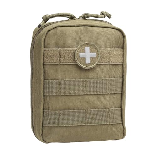 Orca Tactical First Aid Molle Pouch - Heavy Duty IFAK Pouch - Empty Medical Pouch Ideal for Military Use EMTs Law Enforcement Camping and Hiking - Med Pouch for Optimal Organization