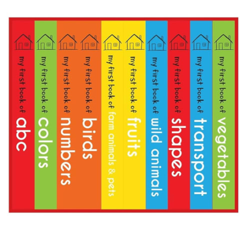My First Library: Boxset of 10 Board Books for Kids