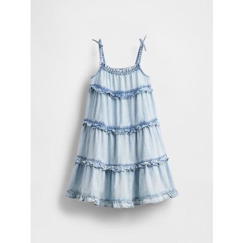 Baby & Toddler Ruffle Tiered Denim Dress