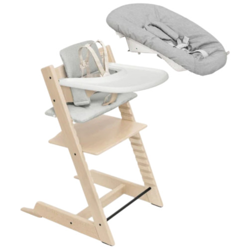 Stokke Tripp Trapp High Chair², Cushion, Tray & Newborn Bundle | Stork Exchange