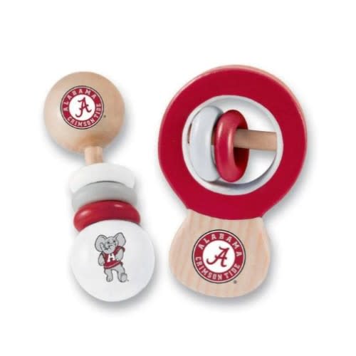 Alabama Crimson Tide - Baby Rattles 2-Pack