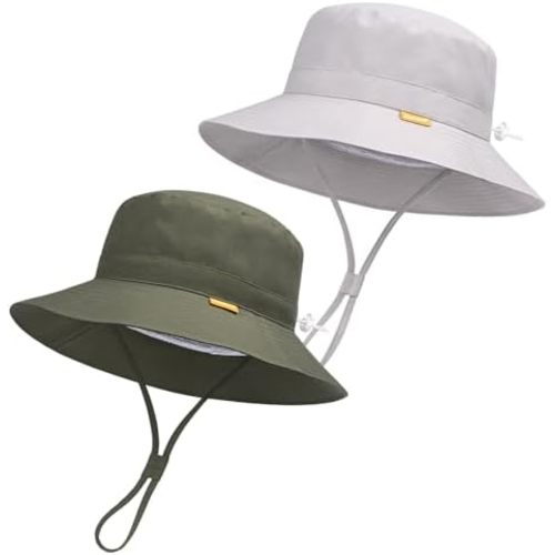 Baby Toddler Sun Hat,Boy Girl Summer UPF 50+ Foldable Beach Bucket Hat,Sun Hat for Kids Child