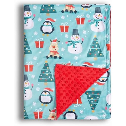 Baby Blanket Printed 30 x 40 Inch Toddler Blanket Christmas