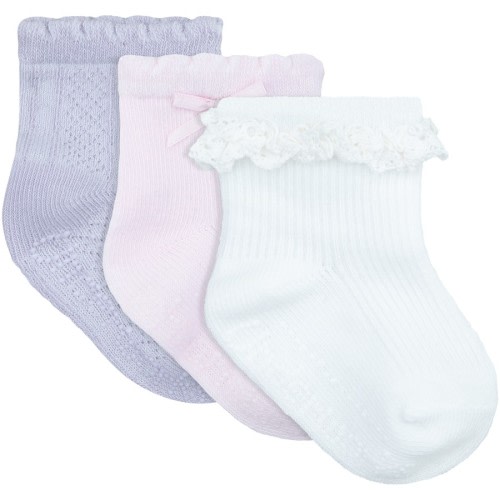 Underworks Baby Party Crew Socks 3 Pack - Multi