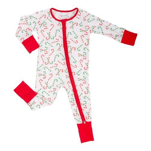 LollyBanks Baby Pajamas, Long Sleeve Baby Romper with 2-Way Zipper, 95% Viscose from Bamboo and 5% Spandex, Infant Sleepers