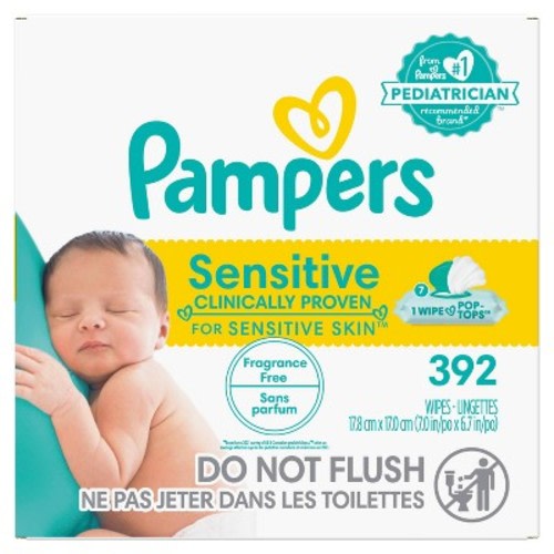 Pampers Sensitive Baby Wipes (select Count)
