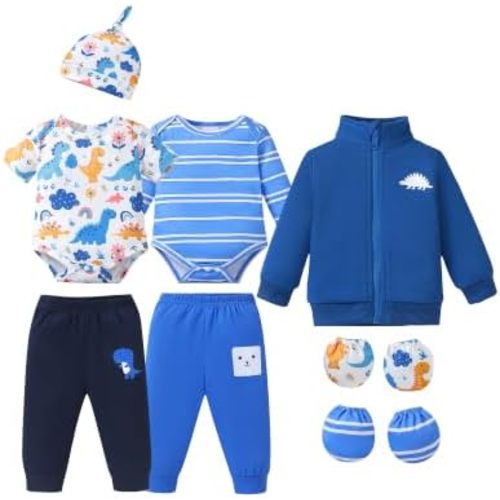 NZRVAWS Baby Boy Clothes Bodysuit Newborn Infant Outfit Fall Winter
