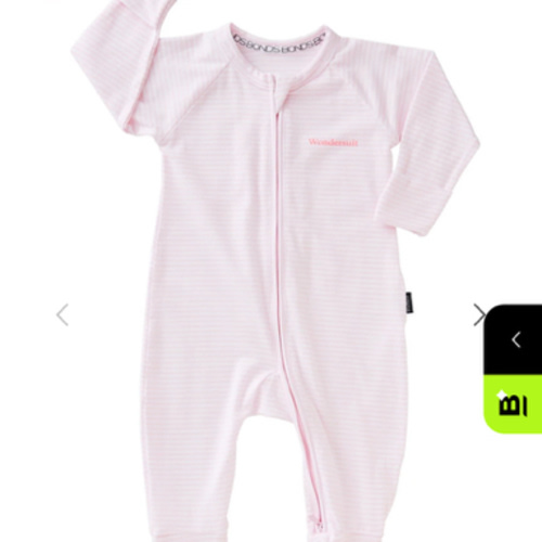 Buy Baby Zip Wondersuit in Ballet Pink / White Online | BONDS
