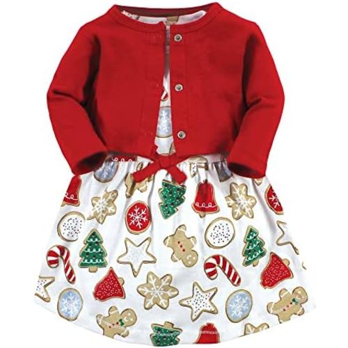 Touched by Nature Baby Girl Organic Cotton Dress and Cardigan