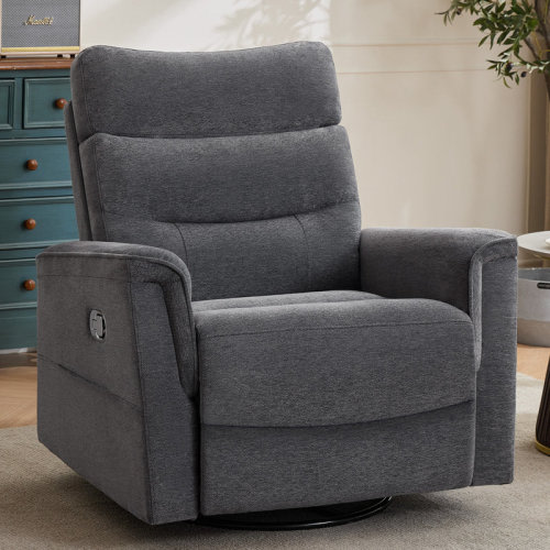 Latitude Run® Modern Swivel Glider With Tufted Back,Armchair | Wayfair