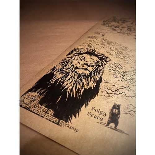 Narnia Fantasy World Map Art Print: Aslan, Witch & Wardrobe Decor