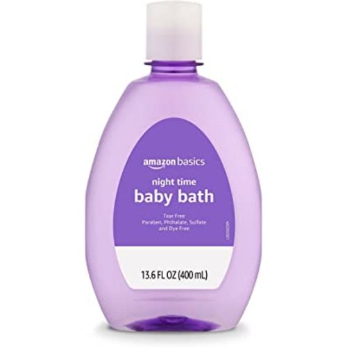 Amazon Basics Night-Time Baby Bath, Lightly Scented, 13.6 Fl Oz (Pack of 1) (Previously Solimo)