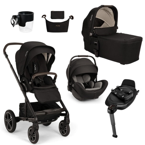 Nuna MIXX Next Newborn Essentials Plus Stroller + Arra Flex Bundle