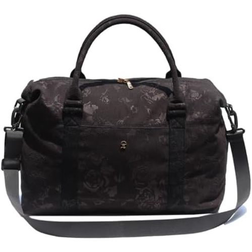 ESVAN Travel Tote Duffel Gym Bag,Weekender Overnight Carry-on Tote Crossbody Bag with Wet Pocket and Trolley Sleeve Upgraded