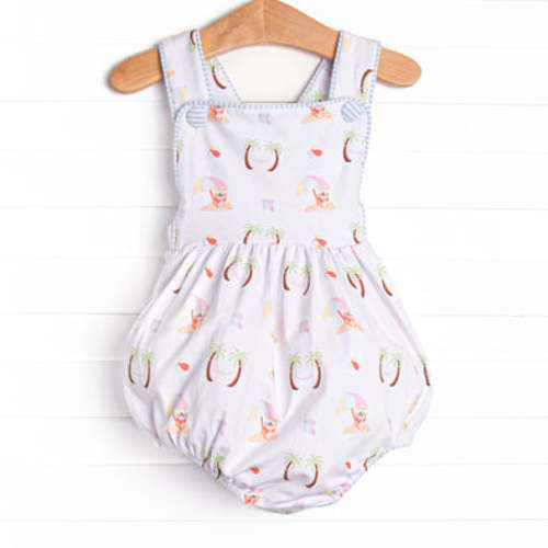 Corgi on the Coast Sunsuit, Blue – Stitchy Fish